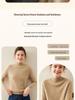 Women's Thick Cashmere Knit Sweater - Half High Neck, Solid Color, Loose Fit, Autumn/Winter