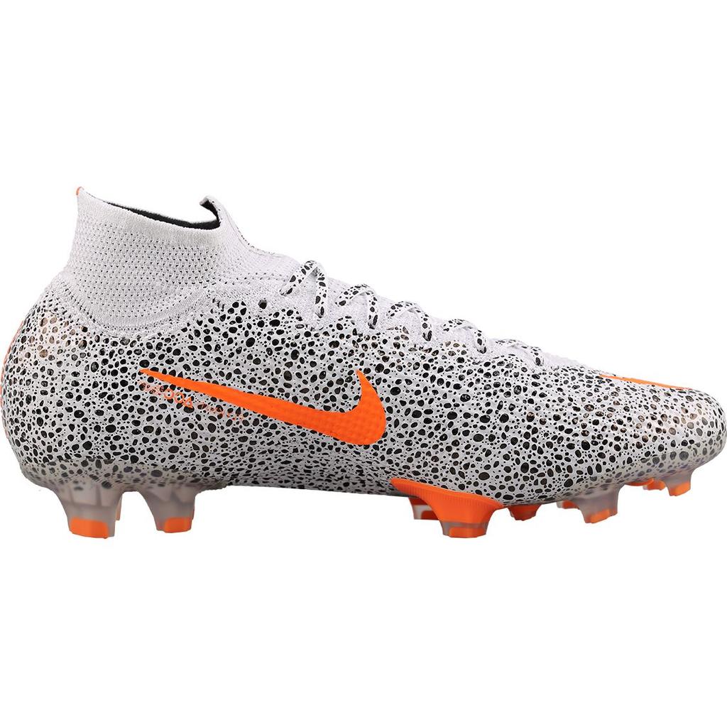 Nike CR7 x Mercurial Superfly 7 Elite FG Safari Men Sneakers White Black Total-Orange CQ4901-180