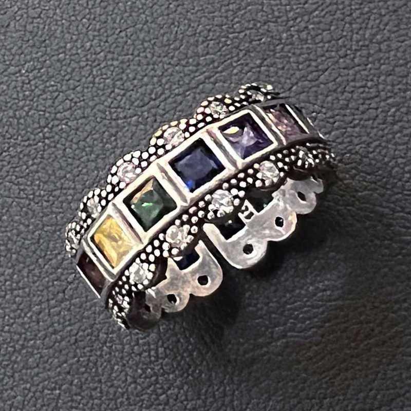 

SACE GEMS классическое кольцо из медного сплава с цирконом женские ювелирные изделия свадебный подарок для вечеринки open разноцветный