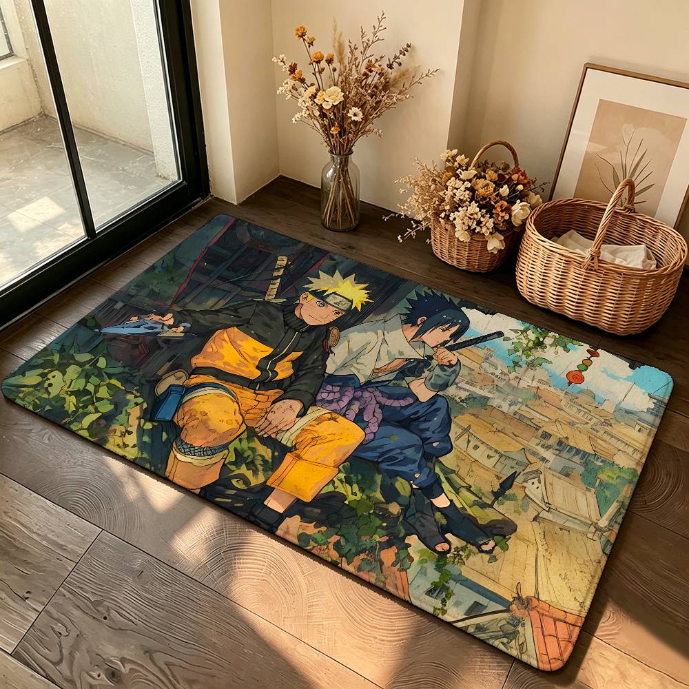 Classic Anme N-naruto-cool Carpet Bathroom Anti-slip Mat Door Mat Home Decoration Mat Entrance Door Mat Scratch-resistant Door