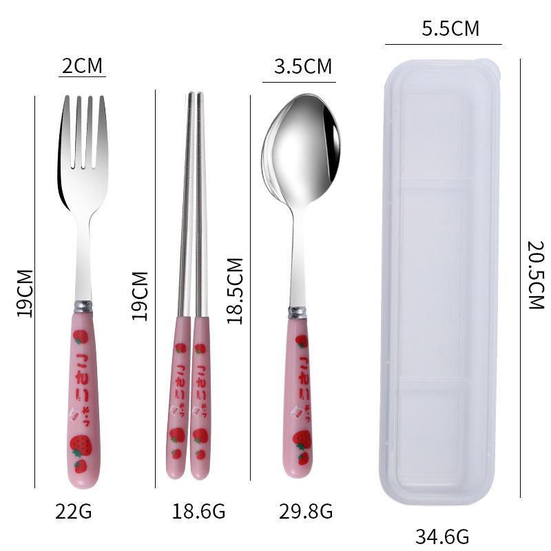Customizable Stainless Steel Portable Cutlery Set
