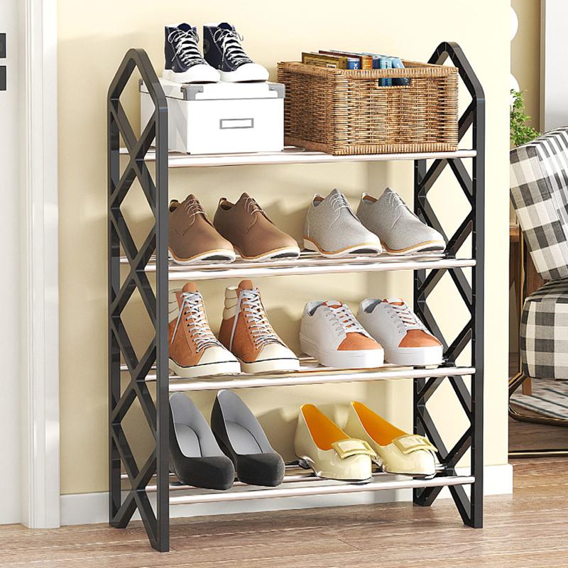 Shoemaker Organizer Shelf Four Layer Shoe Rack, Simple And Space Saving Storage Rack At Home Entrance
