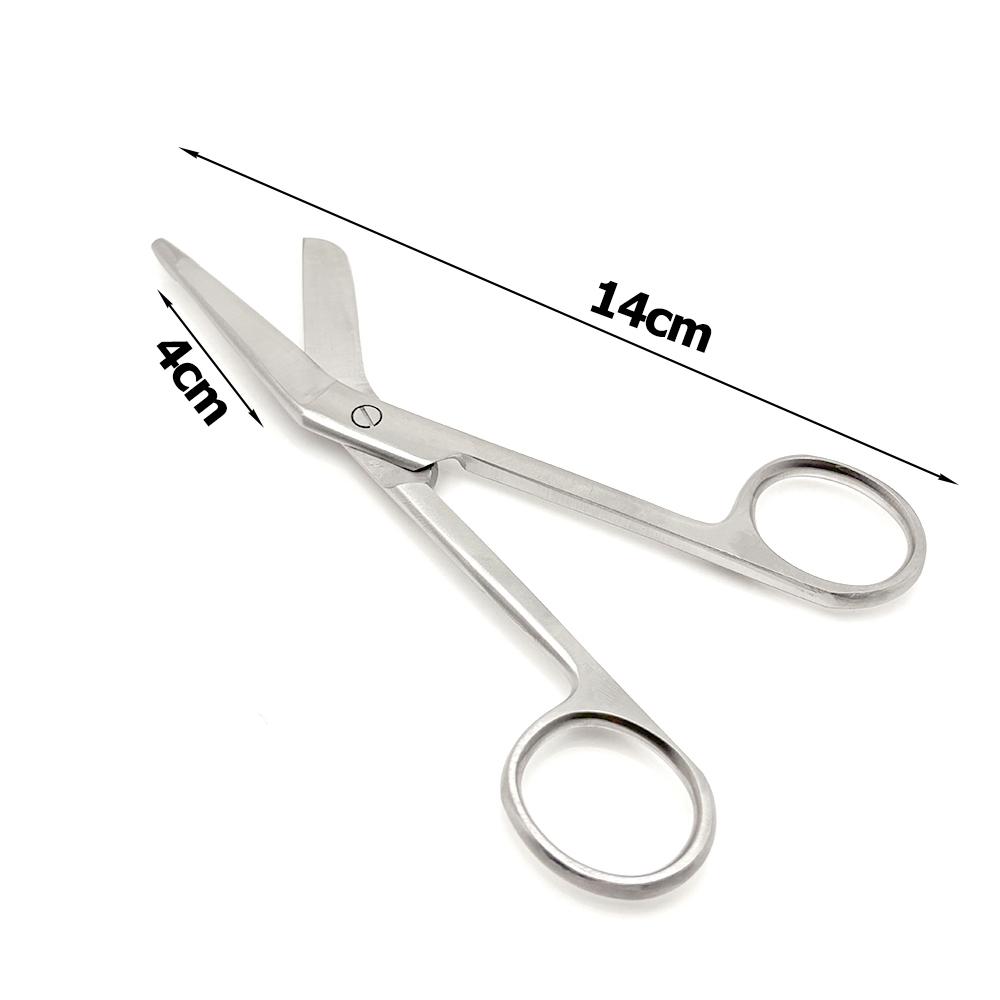 Premium 14cm Stainless Steel Medical Bandage Scissors for Dressing Wound Care and First Aid