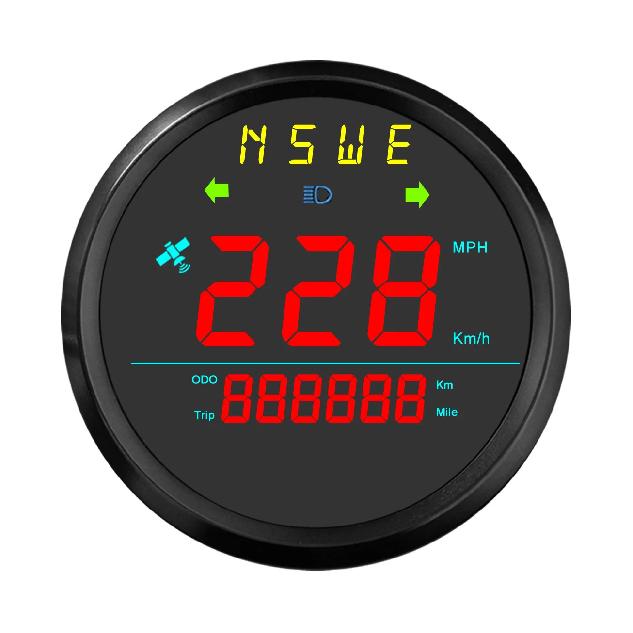 85mm Digital GPS Speedometer For Car Truck Boat Motorcycle Speed Gauge with GPS Antenna Odometer Trip KMH MPH Compass Gauge
