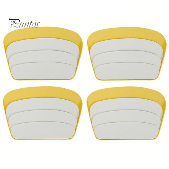 

4 шт., держатель для игральных карт, 3 слоя, маленькие руки, дети, пожилые люди, артрит, Hands-Free, покерные машины, настольная подставка, поднос, семейные аксессуары для карточных игр 4pcs жёлтый