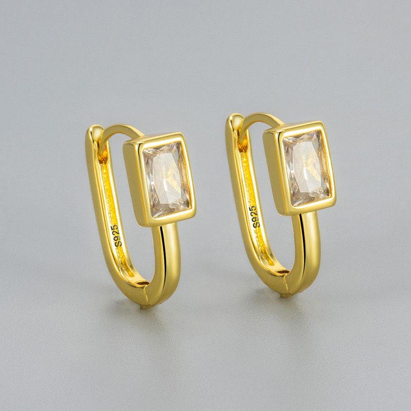 

925 Sterling Silver Earrings For Women Trendy Shinning Star Zircon Stone Earring Jewelry Prevent Allergy Party Accessories Gift