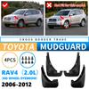 PARA Toyota RAV4 2006~2012 XA30 2007 2008 2009 2010 2011 Guardabarros de Coche Guardabarros de Barro Tapacubos Guardabarros Salpicaduras Accesorios de Coche