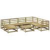 8 Piece Garden Sofa Set Pressure Treated Pine Wood