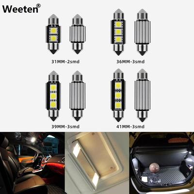 2/1PC 12V Festoon 3SMD Canbus 36mm CANBUS Fehlerfrei 3 LED Kennzeichen Dome Led Glühbirnen