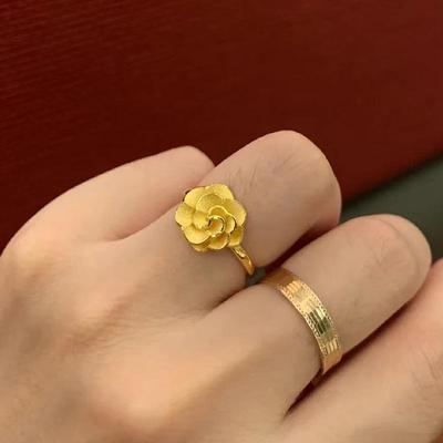 Xiaohongshu Rosegold Kleiner Blumenring 2026: Neuer exquisites chinesischer Stil & leichter Luxusstil