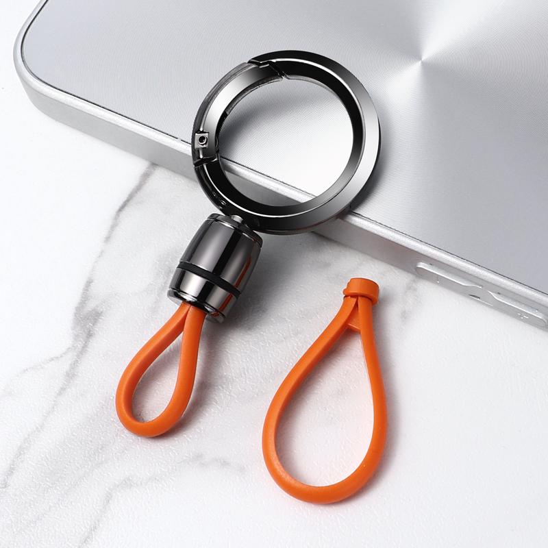 Men's Metal Car Keychain Pendant: Sleek Anti-Lost Waist-Hanging Key Ring