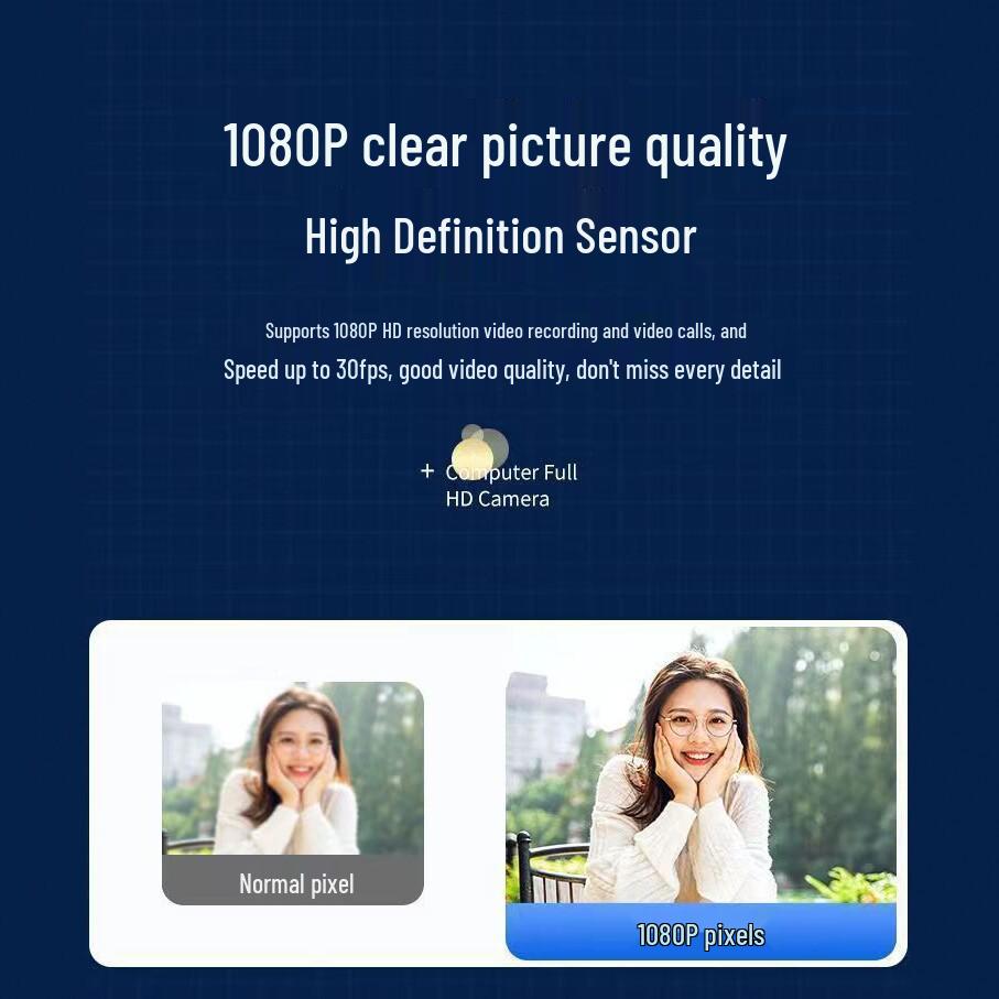 4K Ultra HD Webcam with Built-in Microphone for Desktop/Laptop and Online Streaming