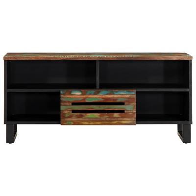 TV Stand 100 X 34 X 46 Cm Solid Acacia Wood