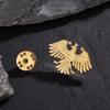Custom Eagle Brooches For Men Personalization Any Logo Emblem Brooch Gold Color Stainless Steel Decorative Jewelry Birthday Gift