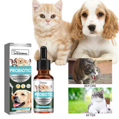 Yegbong Pet Probiotic Drops Relief for Cats & Dogs Διάλυμα φροντίδας κατοικίδιων από το στόμα και την κακή αναπνοή