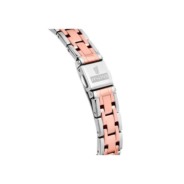 Montre Femme - Festina - Mademoiselle F20626/2 - Acier Bicolore - Cadran Nacré Rose - Étanchéité 5 ATM