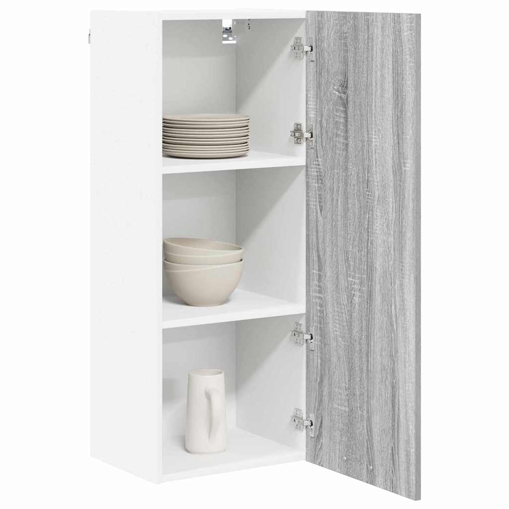 Riga Hanging Cabinet Grey Sonoma 40 X 31 X 100 Cm Particleboard