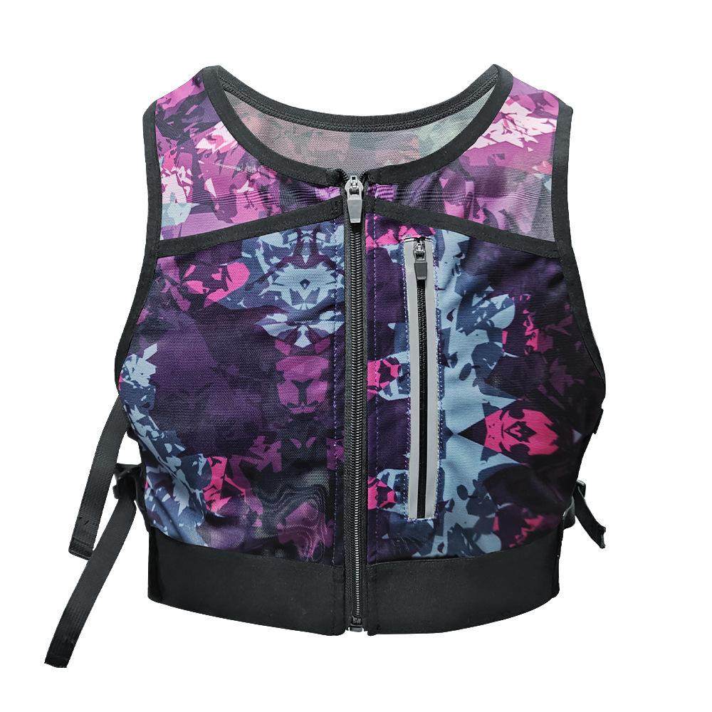 Running Vest Bag Reflective Chest Pack for Hiking  Riding Cycling Chest Pack Waist Bag Jogging Night Walking Sports
