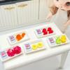 Dollhouse 1:12 Scale Miniature Food Toys Supermarket Fruit Kit with Clear Box for Collectible Display