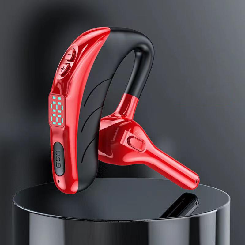 

Led Display Wireless X13 Bluetooth-compatible Earphones Car Sports Hanging Ear Type Long Standby X13 red
