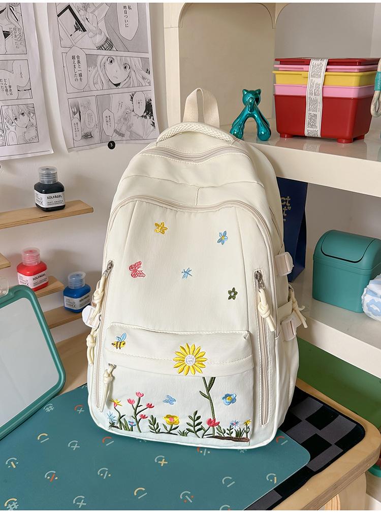 Schoolbag new junior high school students small fresh large capacity backpack women's casual lightweight versatile school bag travel backpack