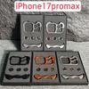 Irregular Metal Bumper Phone Case For IPhone 17 16 15 14 13 12 Pro Max Plus Lens Film Protection Bare Aluminum Shockproof Cover