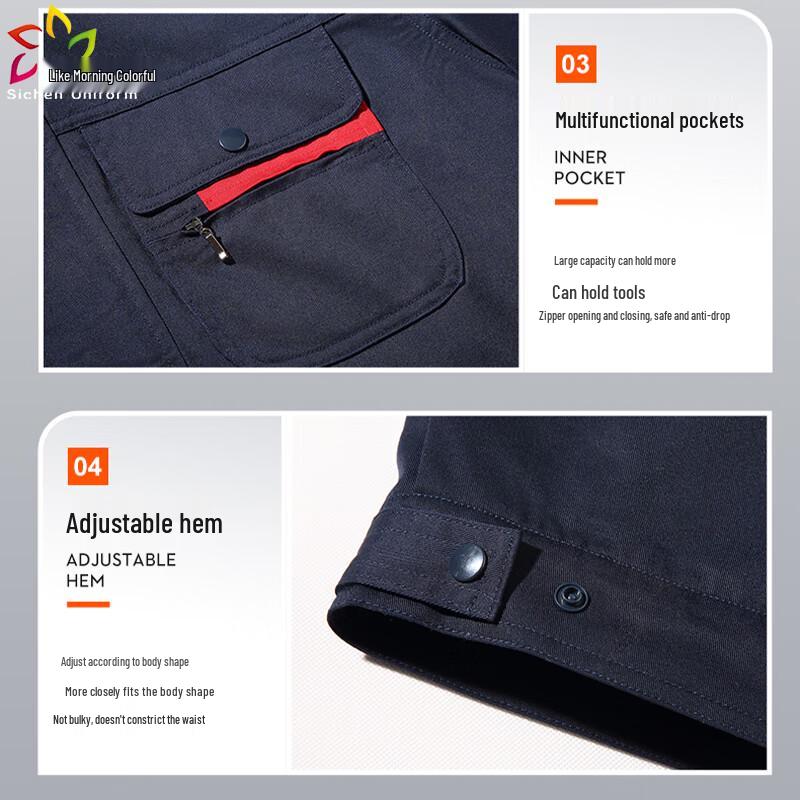 Sichen Binfen Men's Anti-static Detachable Winter Work Jacket