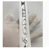 Kpjgs1 Chrome Black Trunk Letters SPACEX Emblems Front Rear T Shape Badges for TESLA SPACE X