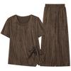 Women's Plus Size 2-Piece Casual Set, Short Sleeve Top & Wide Leg Pants (XL-5XL)