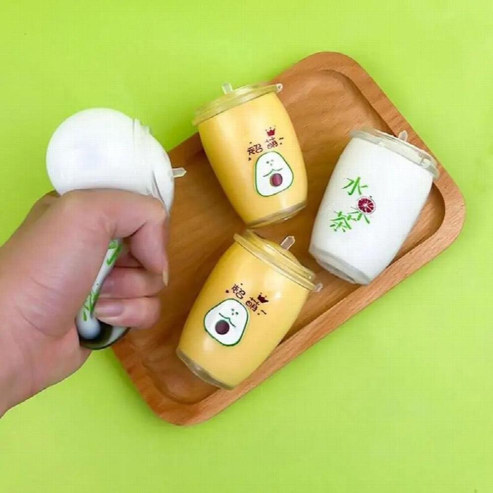 Soft Drink Stress Relief Toy Steamed Stuffed Milk Bubble Tea Fidget Toy Sensory Anti Stress Squeeze Toys For Children Gift