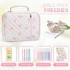 Large Capacity Quilted Cotton Book Storage Bag - Portable, Dustproof Cover