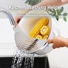 Multi Use Function Half Moon Skimmer Stainless Steel Drain Plate Practical Oil Strainer  Draining