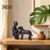 Hundeskulptur für die Heimdekoration, 3D-gedruckte Figur von Mann und Hund, Gedenkgeschenk für Haustierverlust, Hundeliebhaber