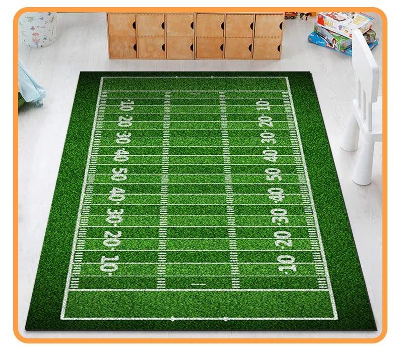 Indoor Soccer Anti-slip Rug Gaming and Business Rug Living Room Coffee Table Mat Bedroom Bed Rug  Bedroom Decorative Rug