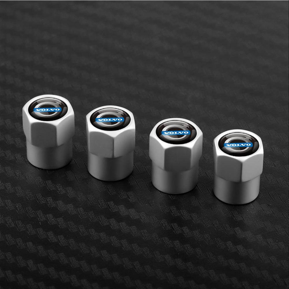 

4Pcs 3D Aluminum Alloy Car Wheel Tire Air Valve Dust Caps Rim Accessories For Volvo Rdesign XC60 XC90 V40 V50 V60 Xc70 S40 S60 (silver,For volvo) серебряный