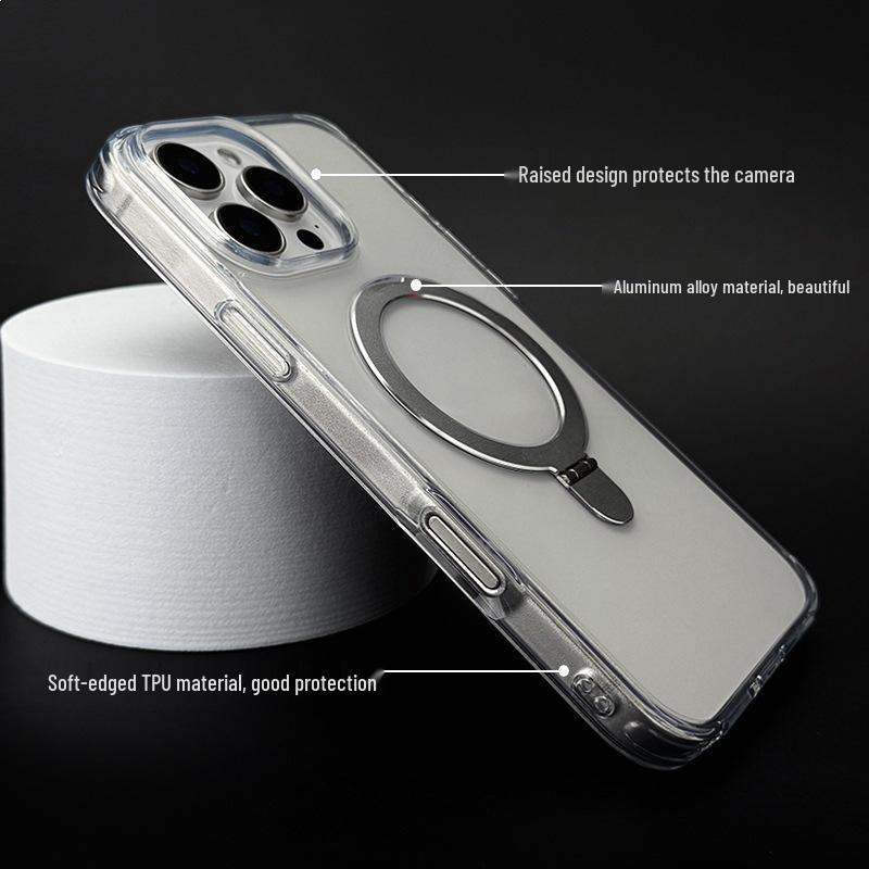 Apple 17 Pro/Pro Max Magnetic Stand Case with AI Camera Button Compatibility
