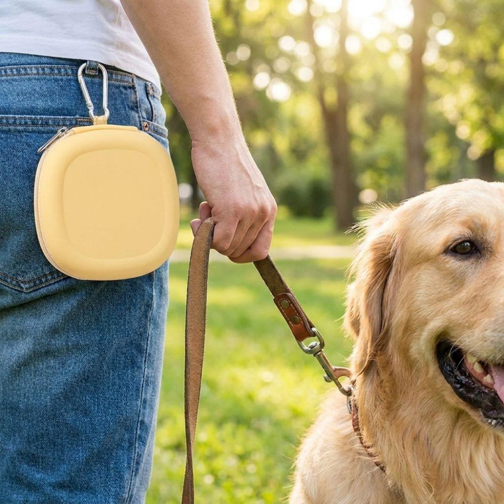 Soft & Flexible Dog Training Snack Bag Smooth Zipper Dog Treat Pouch Dog Food Holder  Dog Training