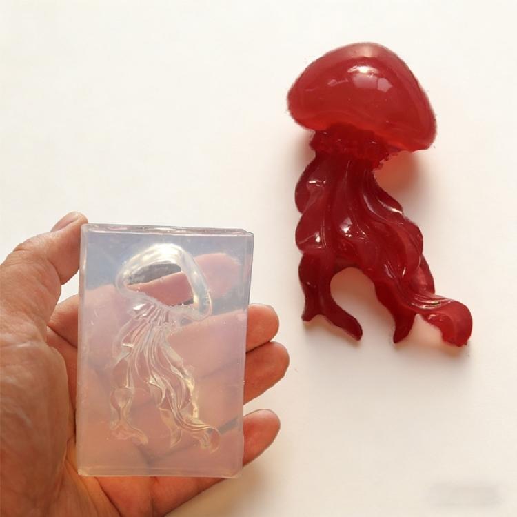 Jellyfish Silicone Candle Molds Suitable For Resin Art Handmade Candle Soap Keychains Fridge Magnets Phone Charm Making