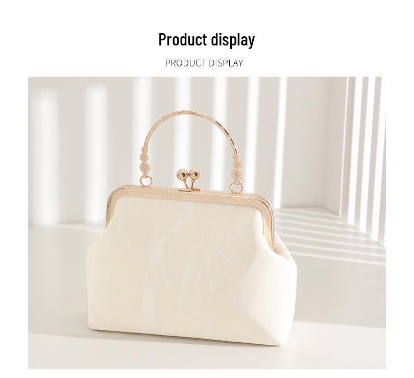 Elegante Bolso Bandolera Cuadrado de Perlas: Nuevo estilo chino para noches versátiles