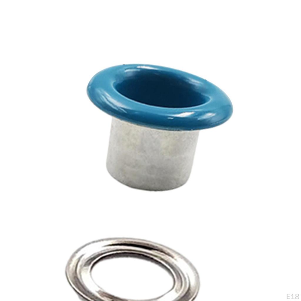 100 Pieces Hole Metal Eyelets Grommets Round Shape 6mm Accessories Tiny Grommet for Scrapbooking