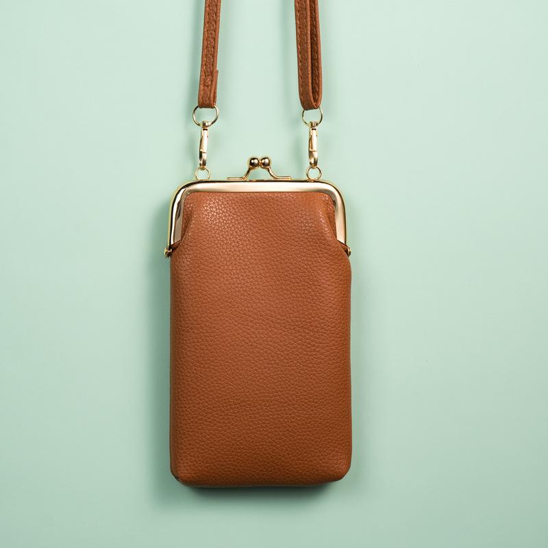 2025 Stylish PU Crossbody Phone Wallet for Women - Fashionable, Compact Vertical Bag