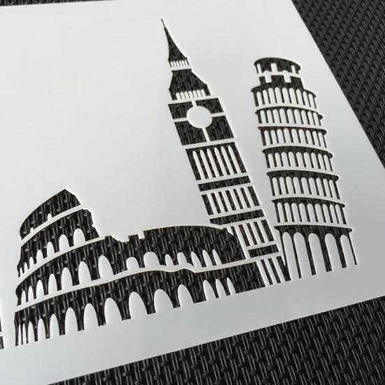 Stampo per torta multiuso, stampino pulito, materiale da forno per la costruzione di punti di riferimento