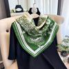 Spring and Summer Floral Design 90*90cm Women Scarf Sunscreen Foulard Shawl Hijab Female Hair Hijab Wraps Neckerchief Bandanda