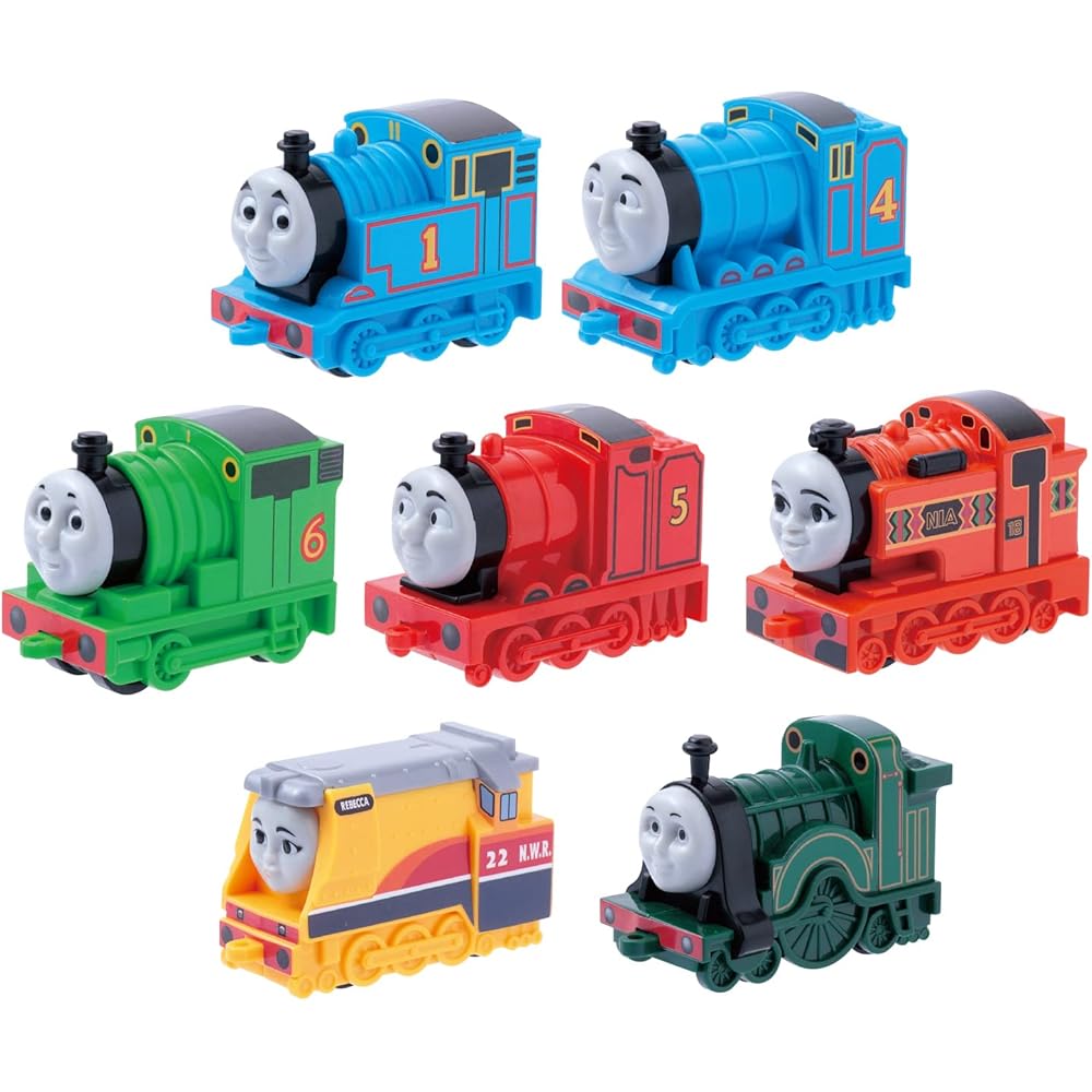 Maruka Thomas the Tank Engine Tidmouth Sheds 7-Car Set Toy Train for Ages 3 and Up