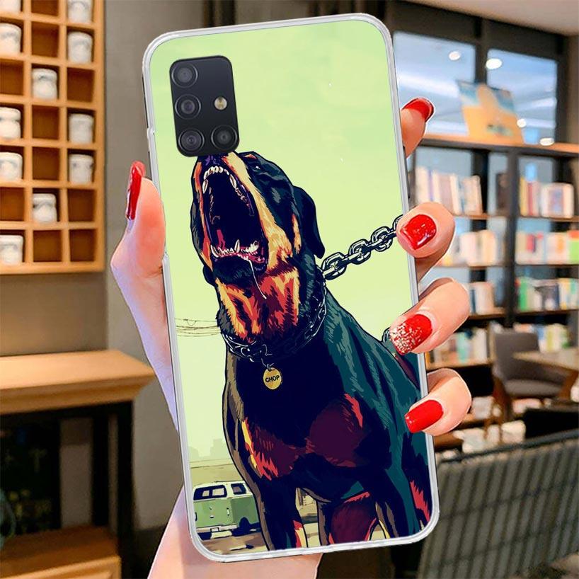 

Rottweiler Dog Cover Phone Case For Samsung Galaxy A12 A22 A32 A52 A72 A02S Phone Case Note 20 Ultra 10 S10 Plus A51 A71 A50S A2 Samsung A50