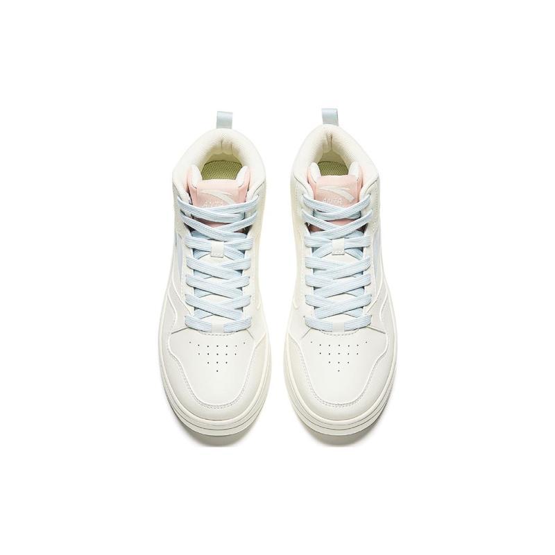 ANTA Skateboard Shoes Women's High top White Sneakers 922348002Q-2