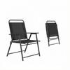 Versatile Leisure Chair, Foldable Outdoor Chair with High Backrest and Armrests, Lightweight Folding Chair (only with 4pcs chairs)