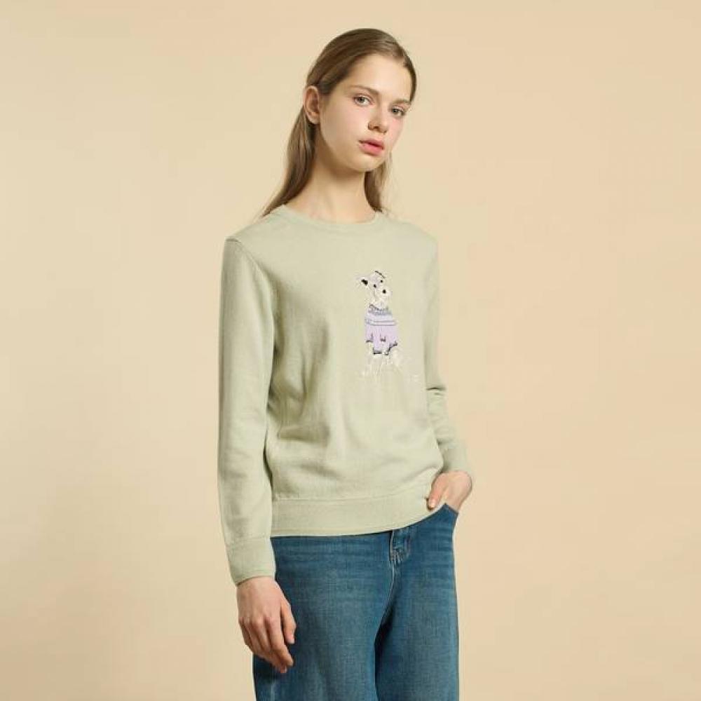 Bcbg Jacquard Wool Knit Pullover B6s1k401 mint (38)/55