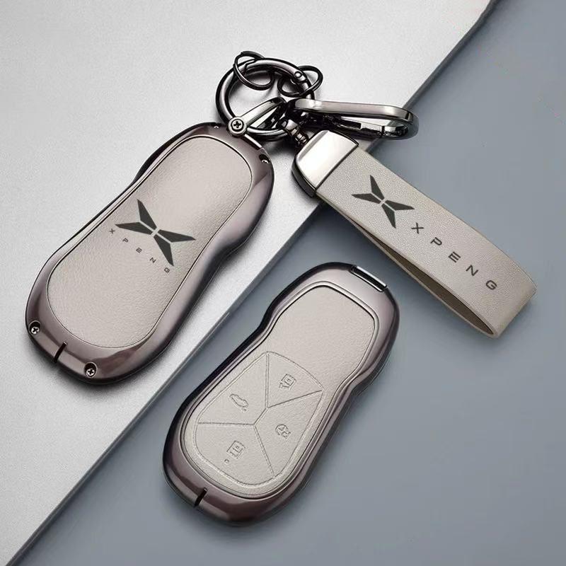Capa Porta-Chaveiro de Carro Concha Protetora Alça de Mão Para Xpeng Xiaopeng G6 G9 P5 P7 P7I Acessórios Internos