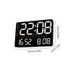 Precisions Temperature Hygrometer Digital Clock with Large LED Display Screen Brightness Adjustment Timer for Home Office